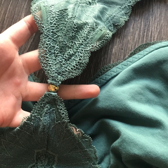 SOLD NWOT aerie Floral Lace Racer Back Bralette - Picture 5 of 10